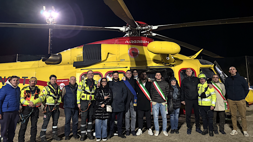 Una pista di atterraggio per elisoccorso a Lu